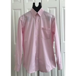 IZOD Sz S Red Label Premium Gingham Dress Shirt